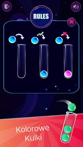 Ball Sort: Kolorowe Kulki screenshot 1