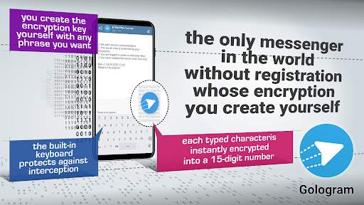 Gologram - secure messenger screenshot 1