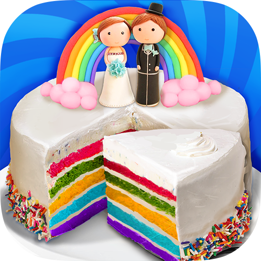 Wedding Rainbow Cake For BIG Day icon
