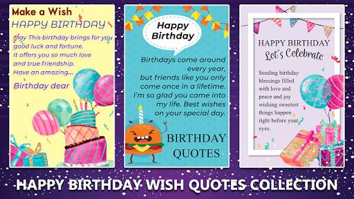 Birthday Collage : Cake, Status & Photo Frame screenshot 3
