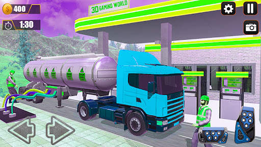 Classic Oil Tanker Transport Truck Driving screenshot 1