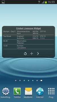 Cricket Livescore Widget screenshot 3