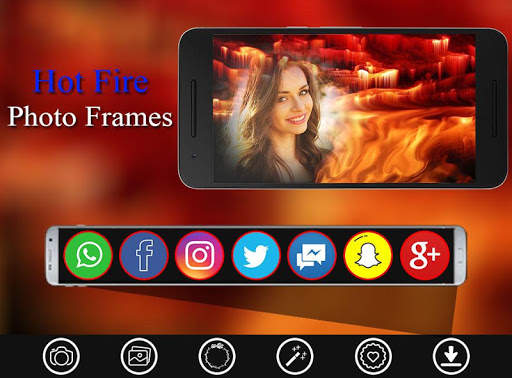 Hot Fire Photo Frames Effects Editor HD 2018 screenshot 6