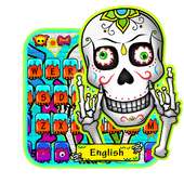 Zombie Skull Graffiti Keyboard logo