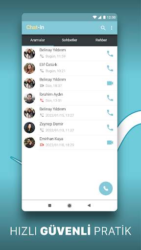 Chat-in Anlık Mesajlaşma screenshot 1
