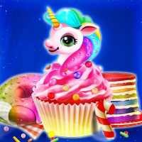 Unicorn Rainbow Bakery: Cook Cake, Donut & Cupcake logo