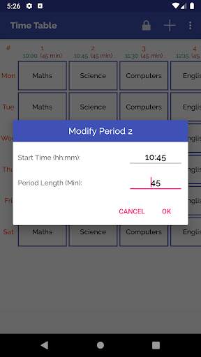 Time Table скриншот 5