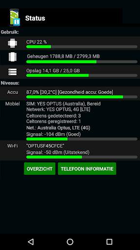 Telefoon informatie (Phone information) screenshot 5