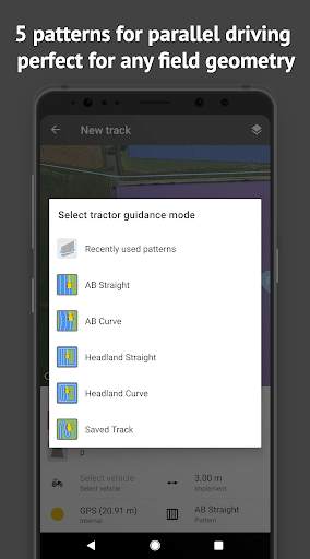 FieldBee tractor GPS navigation screenshot 2