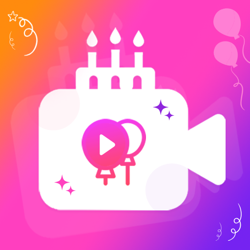 Birthday Video Maker with Song and Name icon