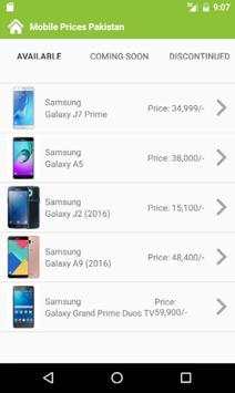 Mobile Prices in Pakistan screenshot 3