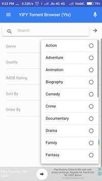 YIFY Browser (Yts) screenshot 4