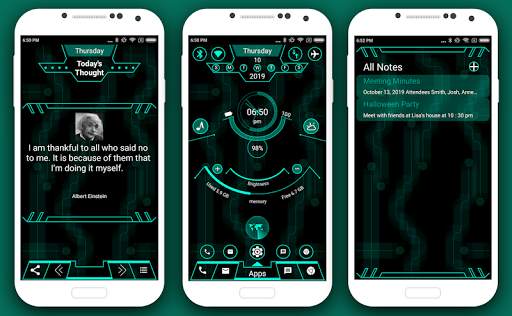 Radical Launcher 2020 - Hi-tech theme screenshot 3