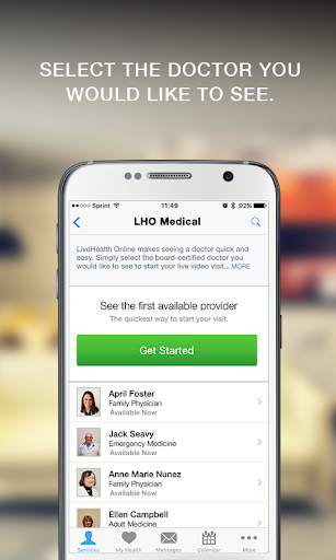 LiveHealth Online Mobile screenshot 1