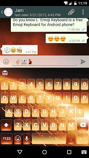 Golden Mars Emoji Keyboard स्क्रीनशॉट 4