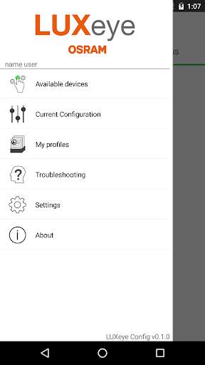 LUXeye Config screenshot 1