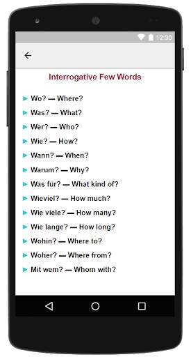 Basic German Language Learning App For Beginners screenshot 3