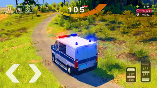 Police Van Gangster Chase - Police Bus Games 2020 screenshot 1