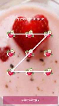 Strawberry App Lock Theme 3 تصوير الشاشة
