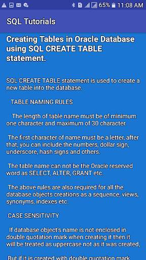 SQL Tutorials screenshot 3