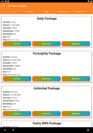 Ufone Packages 2021 | Ufone Packages 2021 Newest screenshot 12