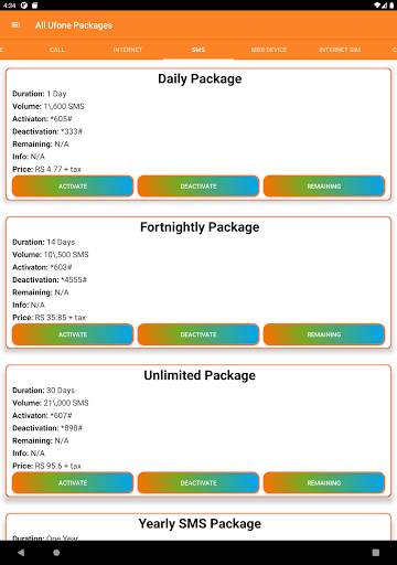 Ufone Packages 2021 | Ufone Packages 2021 Newest screenshot 12