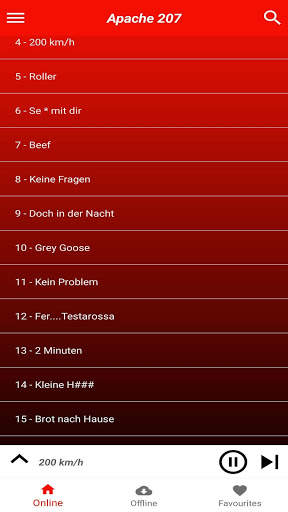 Apache 207 Songs With Offline mode screenshot 1