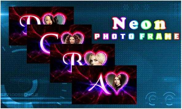 Neon Text Photo Frames screenshot 1