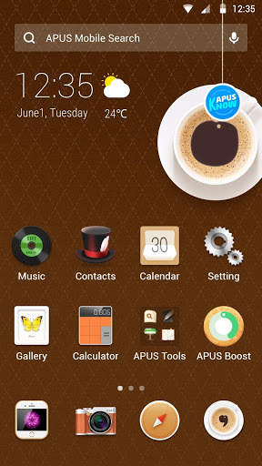 Food&I Love Coffee-APUS launcher theme screenshot 1