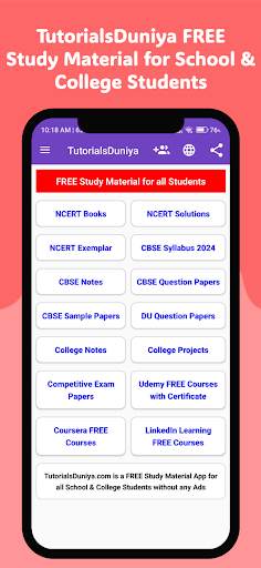 TutorialsDuniya Study Material screenshot 1