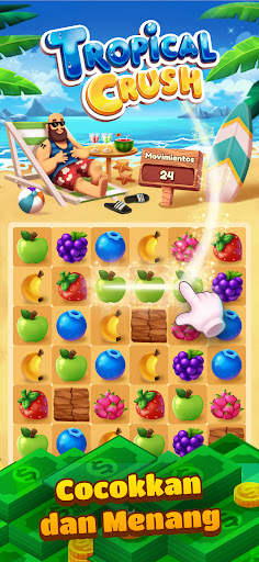 Tropical Crush: Menangkan uang screenshot 1
