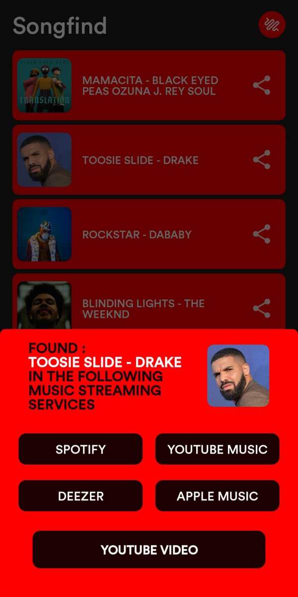 SongFind - Music Recognition Song Identify screenshot 5
