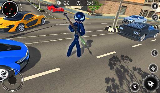 Spider Stickman Rope Hero - Black Hero Vice Town screenshot 5