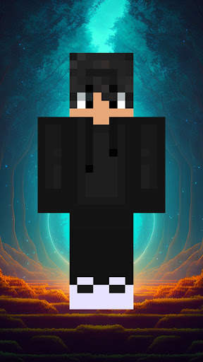Black Skin for Minecraft screenshot 5