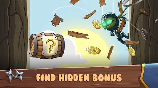 Ninja Skidoshi - Wall Jumping Hero screenshot 1