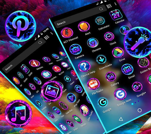 Smoke Colors Launcher Theme screenshot 3