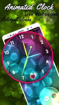 Live Animated Clock Wallpaper скриншот 1