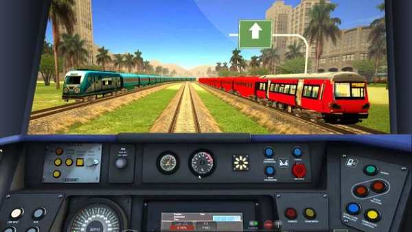 3D Train Racing Driver screenshot 2