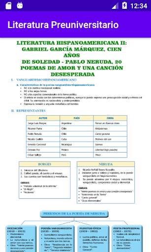 Literatura Preuniversitario screenshot 7