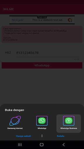 WA ME - Send without saving the recipient's number screenshot 3