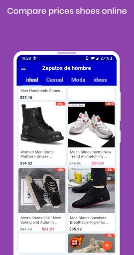 Shoes for men, Online shopping screenshot 1