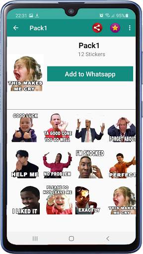 Funny memes stickers 2021 For Chat - WAStickerApps screenshot 5