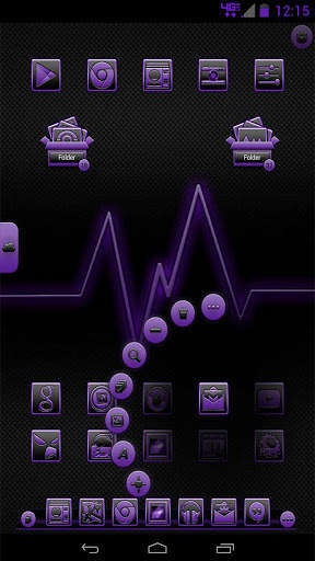 Serenity Launcher Theme Purple screenshot 10