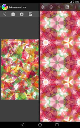 Kaleidoscope Lime 10 تصوير الشاشة
