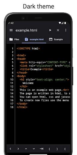 WebCode - html, css, js ide screenshot 2