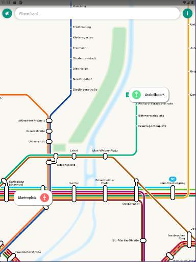 Munich Metro - MVG map and route planner screenshot 18