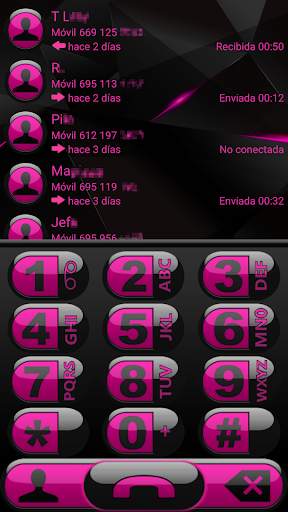 THEME FUTURA PINK EXDIALER screenshot 1