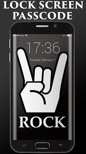 Rock Lock Screen 1 تصوير الشاشة