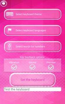 Black and Pink Keyboard Theme screenshot 6
