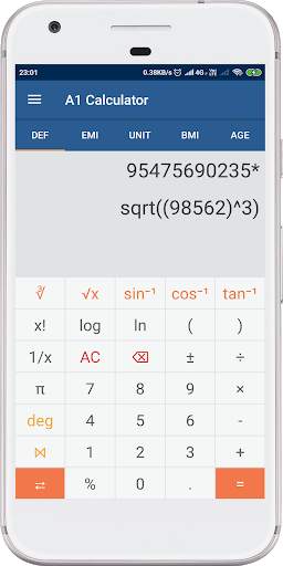 A1 Calculator screenshot 2